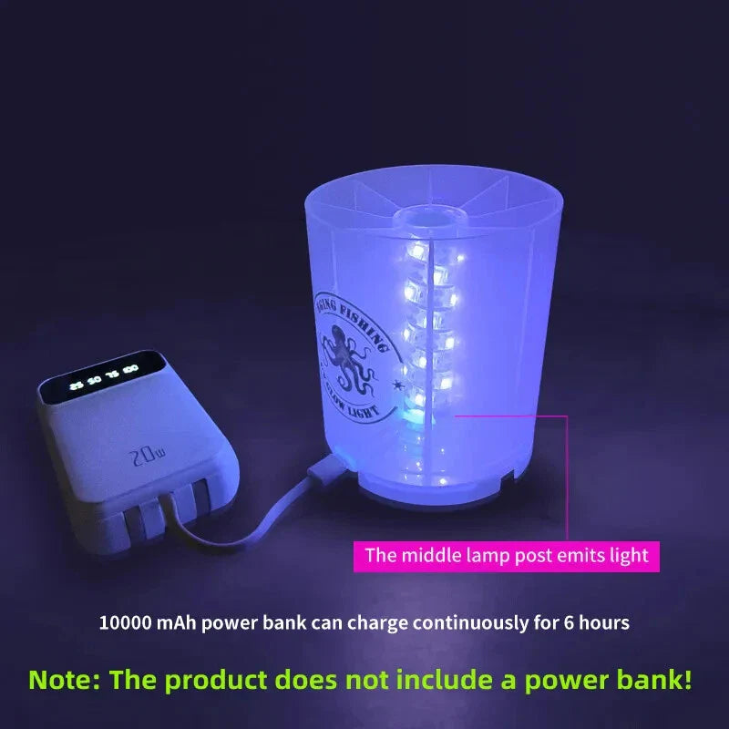 Fishing Bag and Tackle Box UV Glow Light & Fill Light | Tool Storage Box