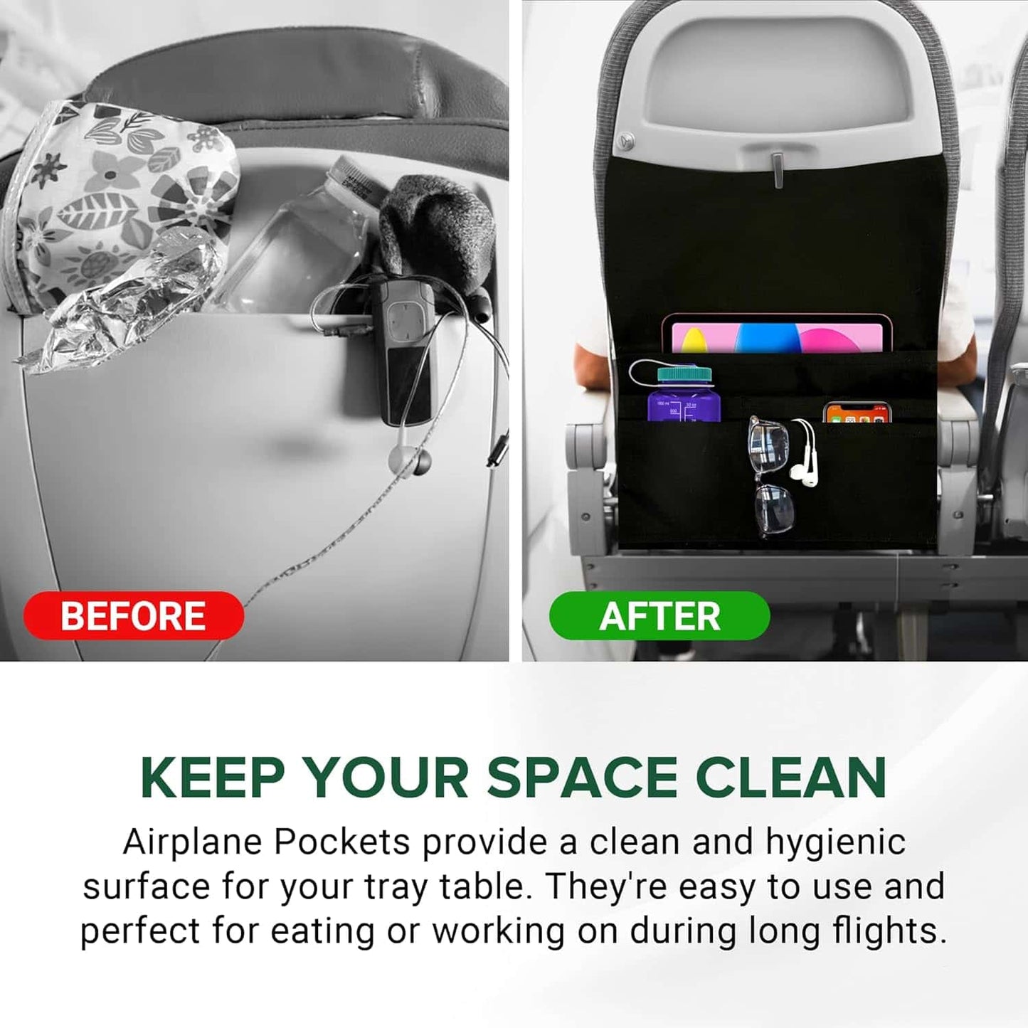 GoSeat™ Organizer | Your In-Flight Clean & Organized Zone
