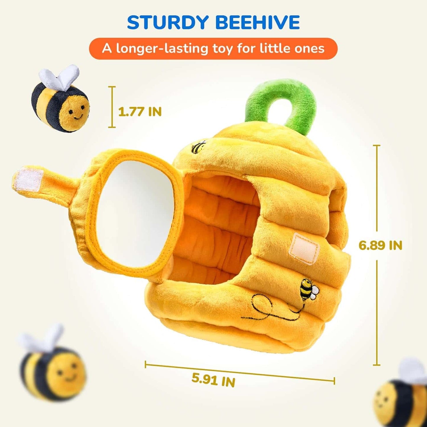 Baby Soft Collection - Interactive Sensory Beehive with 5 Adorable Bees