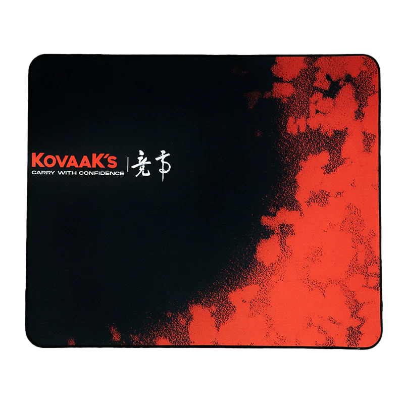 Red gradient silicone mouse pad