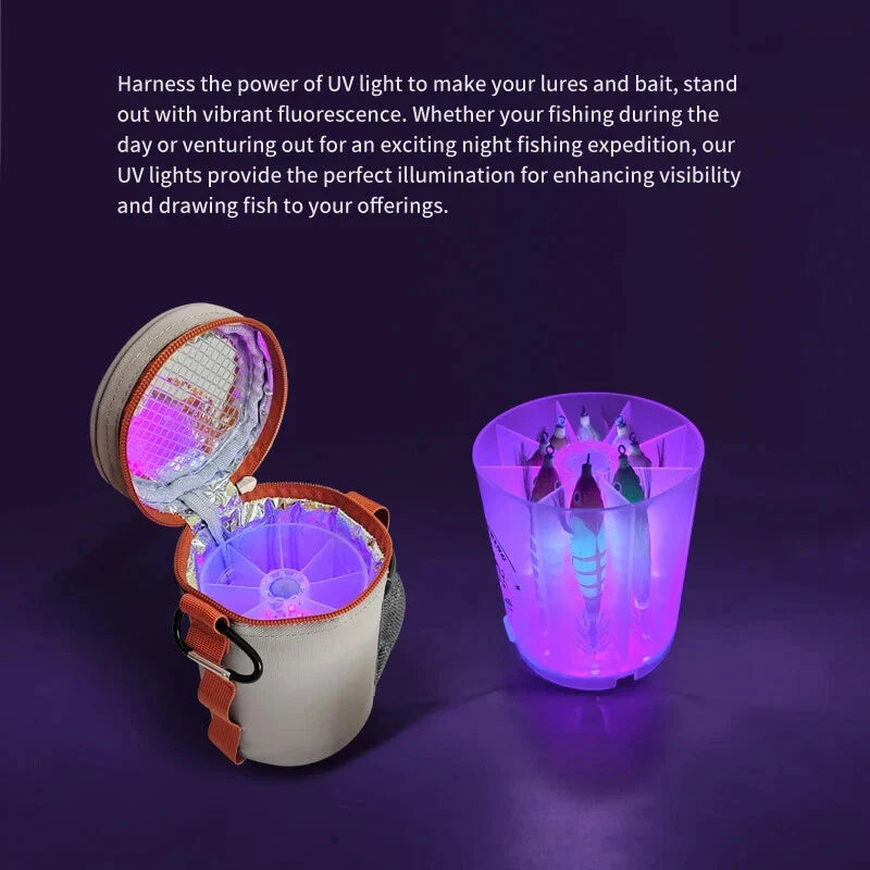 Fishing Bag and Tackle Box UV Glow Light & Fill Light | Tool Storage Box